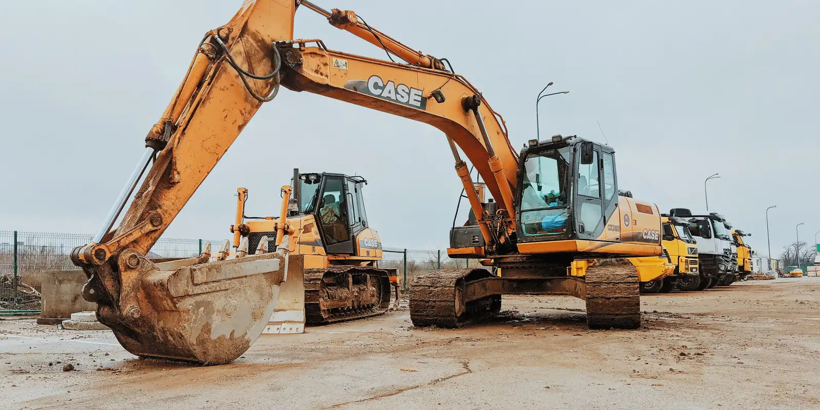 Excavation fleet equipment lineup in Chicago