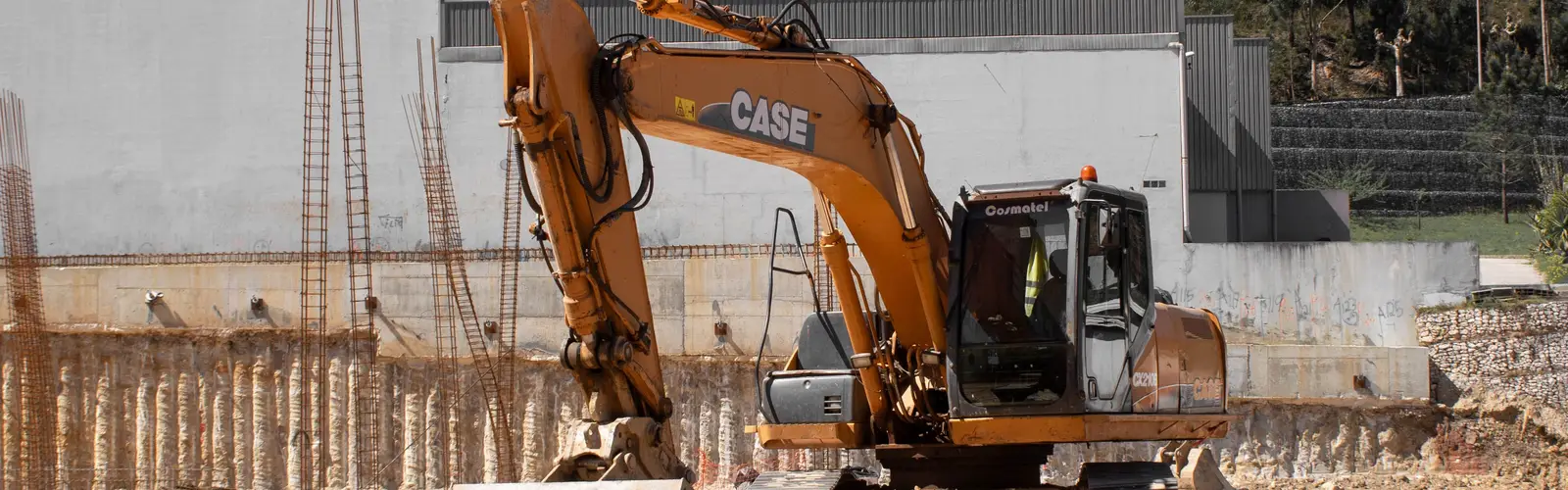 Excavator on a job site in Chicago